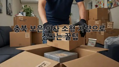 충북 보은 이사🚚 소형 차량으로 짐싸는 꿀팁🍯